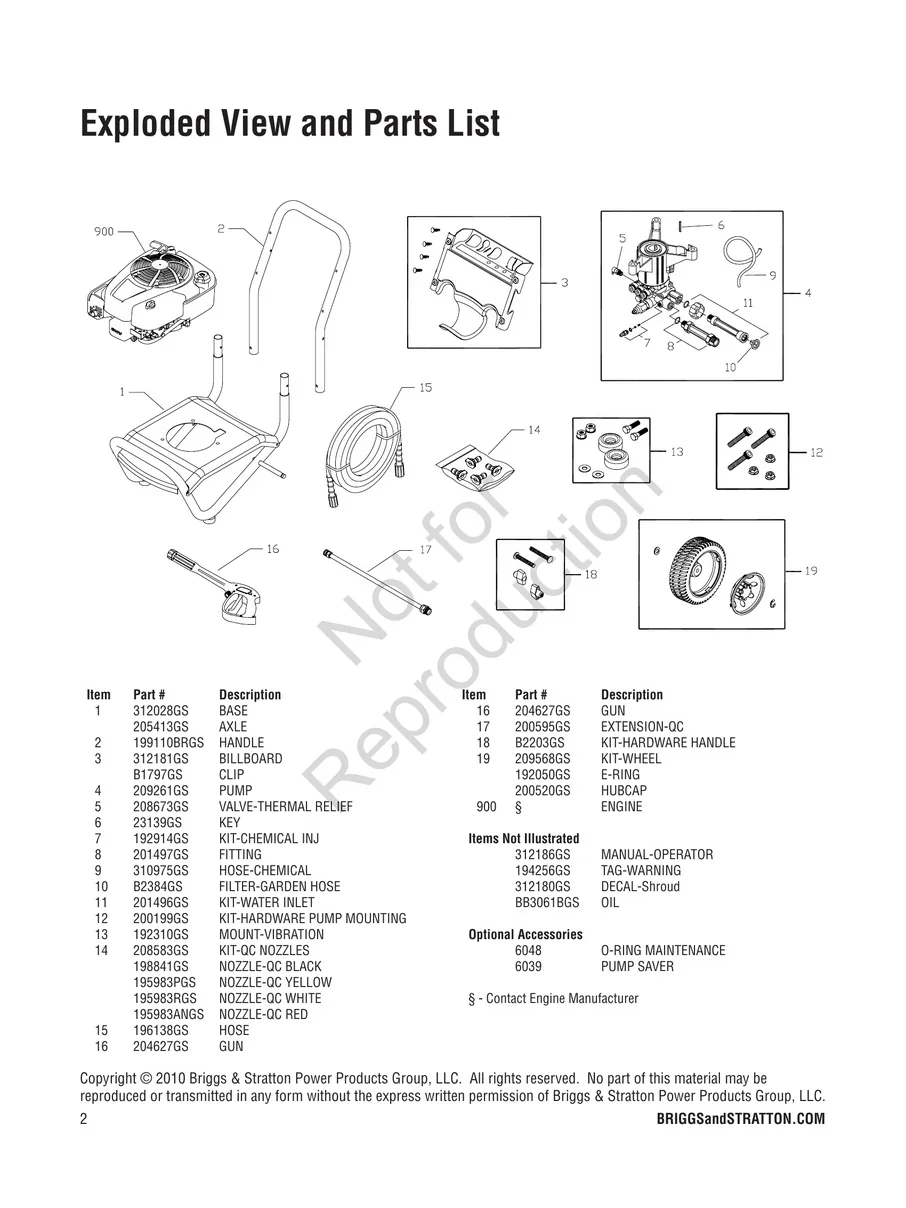BRIGGS AND STRATTON, 020451-0, IPL.2
